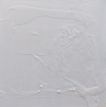 WHITE MELODY - Acryl auf Leinwand - 80x80cm